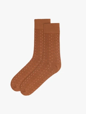 Rude skarpety męskie w kropki Ryłko