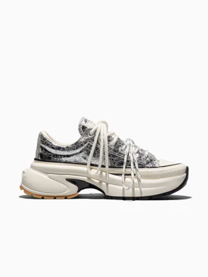 Run Star Crush Distressed Patent Converse beżowy