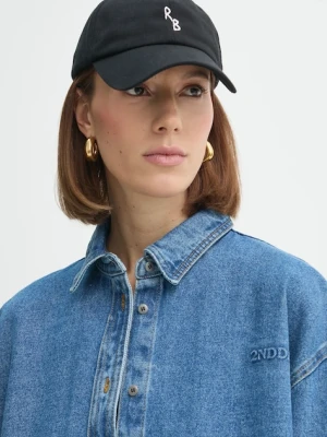 Ruslan Baginskiy czapka z daszkiem bawełniana kolor czarny gładka BSB033/041-C