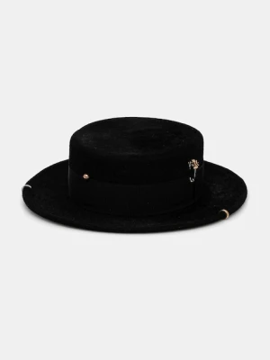 Ruslan Baginskiy kapelusz kolor czarny bawełniany CNT033-F-PRS-CHA