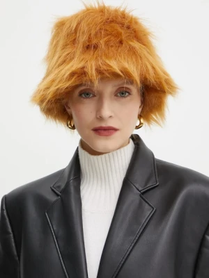 Ruslan Baginskiy kapelusz kolor pomarańczowy z grubej dzianiny BCT004-P-HH-WRB