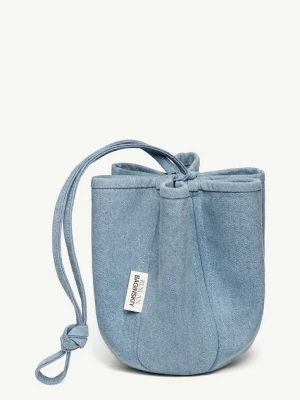 RUSLAN BAGINSKIY torebka worek damska jeansowa Ruslan Baginskiy Denim HatBag