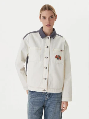 RVCA Kurtka jeansowa Lauryn Alvarez 23B151500 Écru Regular Fit