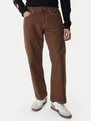 RVCA Spodnie materiałowe Dayshift 23A113502 Brązowy Relaxed Fit