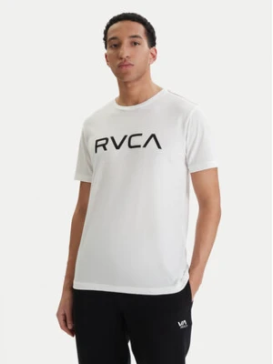 RVCA T-Shirt Big M420VRBI Biały Slim Fit