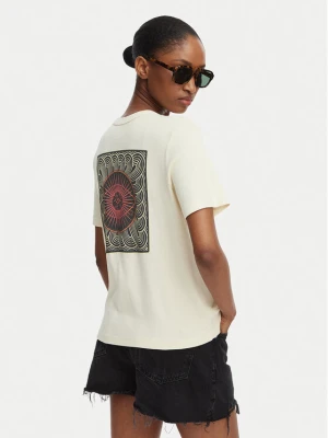 RVCA T-Shirt Daily 23B351502 Kremowy Regular Fit