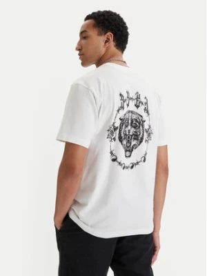 RVCA T-Shirt Double Trouble EVYZT00289 Biały Relaxed Fit