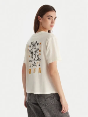 RVCA T-Shirt EVJZT00164 Biały Reglan Fit
