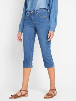 Rybaczki dżinsowe, slim fit, mid waist bonprix