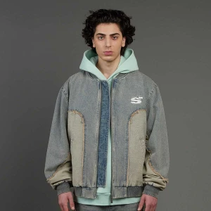 S Emblem Inside Out Denim Jacket SNIPES