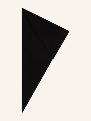 S.Marlon Chusta Trójkątna Z Kaszmiru schwarz