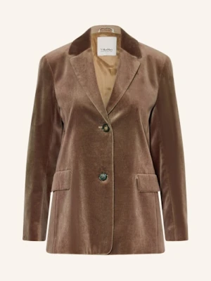 S Max Mara Blezer Z Aksamitu Agata braun