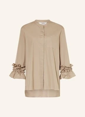 S Max Mara Bluzka Favola Z Falbanką beige