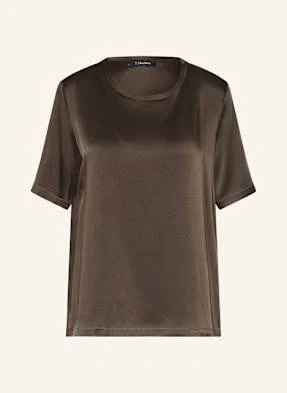 S Max Mara Bluzka Rebby Z Satyny gruen