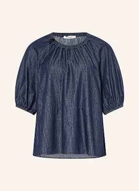 S Max Mara Bluzka Talia W Stylu Jeansowym Z Rękawem 3/4 blau