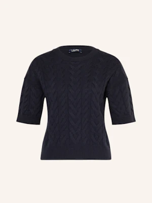 S Max Mara Dzianinowa Koszulka Dominus blau