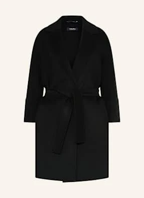 S Max Mara Płaszcz Z Wełny Arona schwarz
