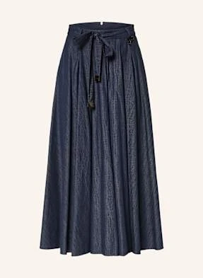 S Max Mara Spódnica Amanda W Stylu Jeansowym Z Ozdobnymi Perełkami blau