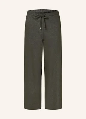 S Max Mara Spodnie 7/8 Floria Z Flaneli gruen