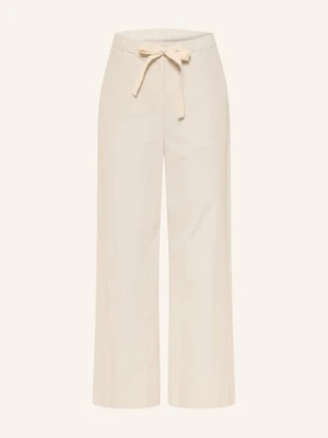 S Max Mara Spodnie Culotte Argento beige