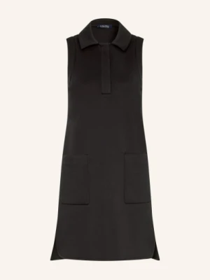 S Max Mara Sukienka Kopertowa Saggina schwarz