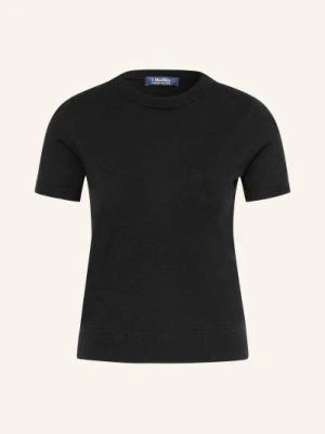 S Max Mara Sweter Z Dzianiny Magenta schwarz