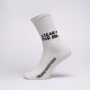 S.now Job Sizeer Socks "clear For Me" biały