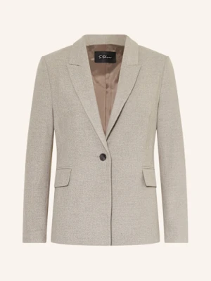 S.Oliver Black Label Blezer Z Flaneli grau