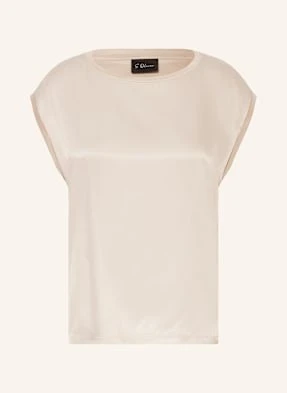 S.Oliver Black Label Bluzka Bez Rękawów Z Satyny beige