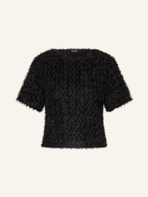 S.Oliver Black Label Bluzka Koszulowa Z Siateczki schwarz