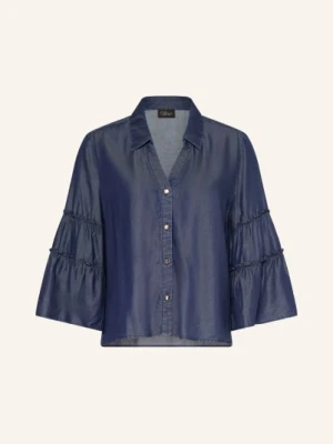 S.Oliver Black Label Bluzka W Stylu Dżinsowym Z Rękawami 3/4 blau