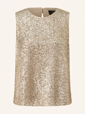 S.Oliver Black Label Bluzka Z Cekinami beige