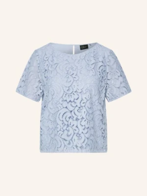 S.Oliver Black Label Bluzka Z Koronki blau