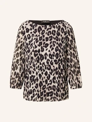 S.Oliver Black Label Bluzka Z Plisami I Z Rękawem 3/4 grau