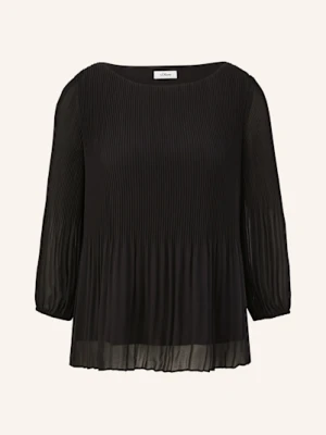 S.Oliver Black Label Bluzka Z Plisami schwarz