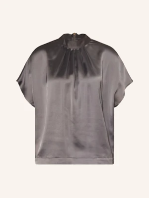 S.Oliver Black Label Bluzka Z Satyny grau