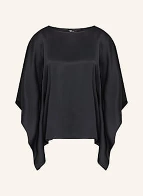 S.Oliver Black Label Bluzka Z Satyny schwarz