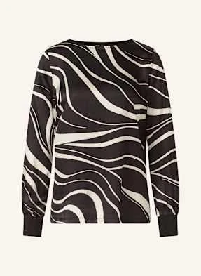S.Oliver Black Label Bluzka Z Satyny schwarz