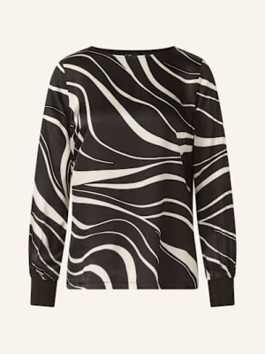 S.Oliver Black Label Bluzka Z Satyny schwarz