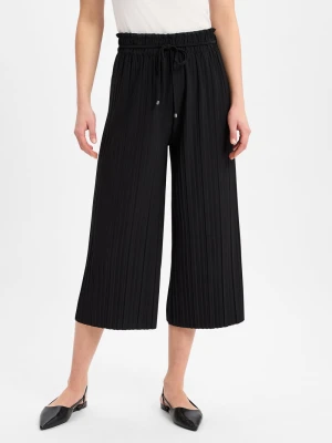 s.Oliver BLACK LABEL Damskie spodnie materiałowe Kobiety czarny jednolity,