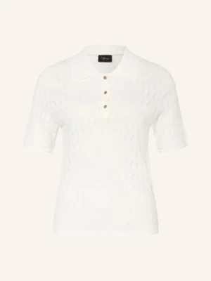S.Oliver Black Label Dzianinowa Koszulka Polo weiss