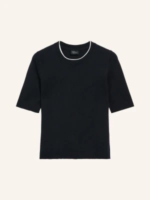 S.Oliver Black Label Dzianinowa Koszulka schwarz