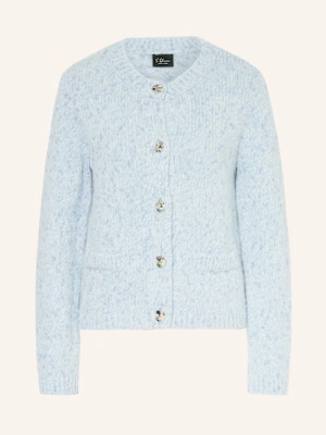 S.Oliver Black Label Kardigan Z Błyszczącą Przędzą blau