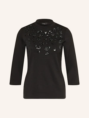 S.Oliver Black Label Koszulka Z Rękawem 3/4 I Cekinami schwarz