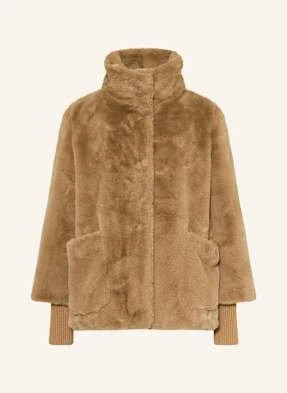 S.Oliver Black Label Kurtka Ze Sztucznego Futra beige
