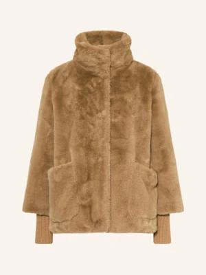 S.Oliver Black Label Kurtka Ze Sztucznego Futra beige