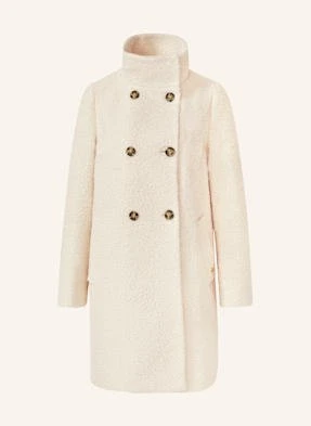 S.Oliver Black Label Płaszcz Z Pluszowego Materiału beige