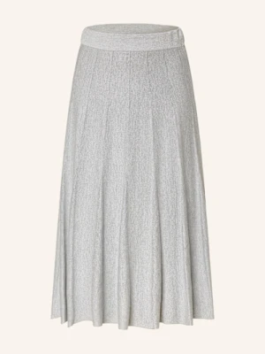 S.Oliver Black Label Plisowana Spódnica Z Błyszczącą Przędzą silber
