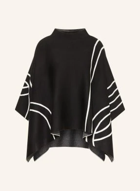 S.Oliver Black Label Ponczo Z Rękawami 3/4 schwarz