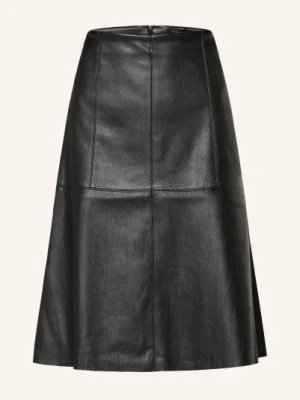 S.Oliver Black Label Spódnica O Wyglądzie Skóry schwarz